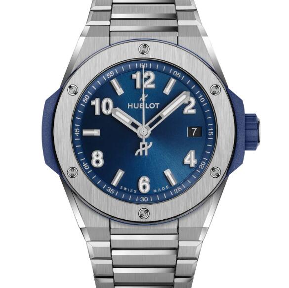 HUBLOT Big Bang Integrated Time Only Titanium Blue Replica Watch 457.NX.7170.NX