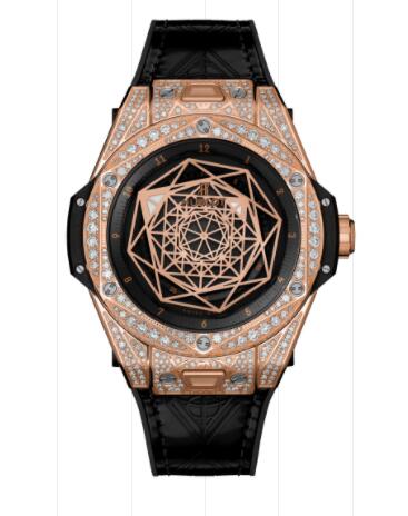 Hublot Big Bang Sang Bleu King Gold Pavé 39 mm Replica Watch 465.OS.1118.VR.1704.MXM18