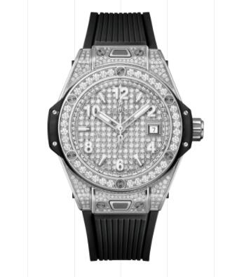 2023 Hublot Big Bang One Click Steel Full Pavé 33 mm Replica Watch 485.SX.9000.RX.1604