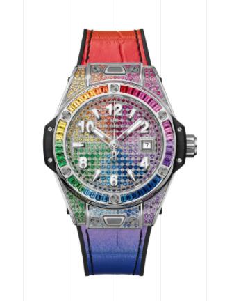 Hublot Big Bang One Click Steel Rainbow 33 mm Replica Watch 485.SX.9900.LR.0999