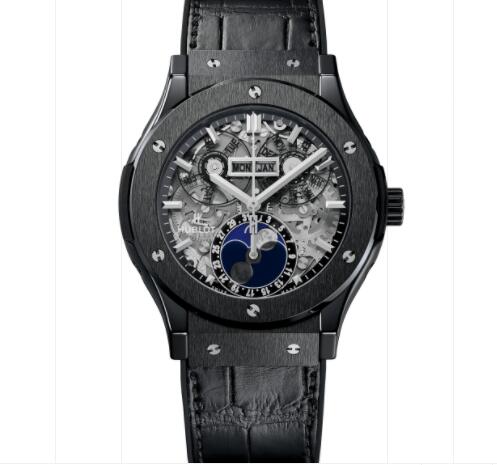 Hublot Classic Fusion Aerofusion Moonphase Black Magic 45 mm Replica Watch 517.CX.0170.LR