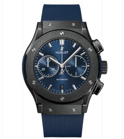 Hublot Classic Fusion Ceramic Blue Chronograph 45 mm Replica Watch 521.CM.7170.RX