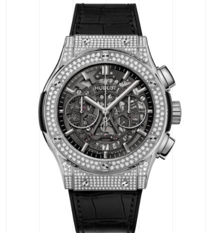 Hublot Classic Fusion Aerofusion Titanium Pavé 45mm Replica Watch 525.NX.0170.LR.1704