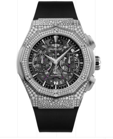 Hublot Classic Fusion Aerofusion Chronograph Orlinski Titanium Pavé 45 mm Replica Watch 525.NX.0170.RX.1704.ORL18