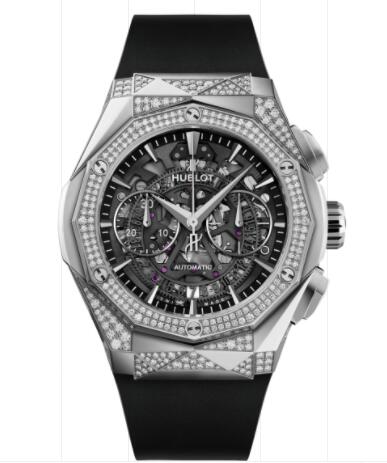 Hublot Classic Fusion Aerofusion Chronograph Orlinski Titanium Alternative Pavé 45 mm Replica Watch 525.NX.0170.RX.1804.ORL18