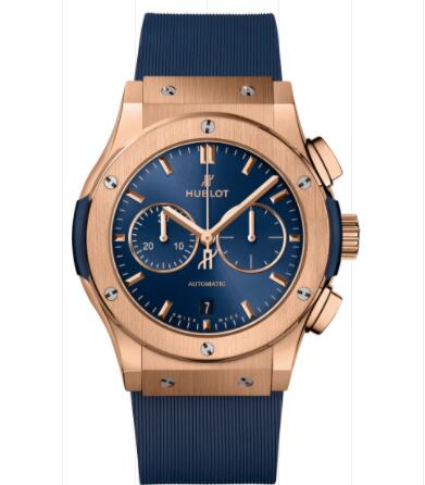 Hublot Classic Fusion Chronograph King Gold Blue 42 mm Replica Watch 541.OX.7180.RX