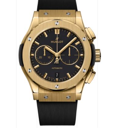 2023 New Hublot Classic Fusion Chronograph Yellow Gold 42 mm Replica Watch 541.VX.1130.RX