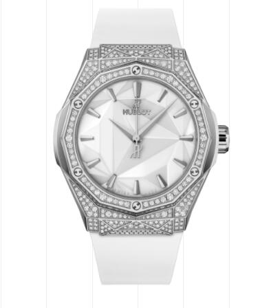 Hublot Classic Fusion Orlinski Titanium White Pavé 40 mm Replica Watch 550.NS.2200.RW.1604.ORL20