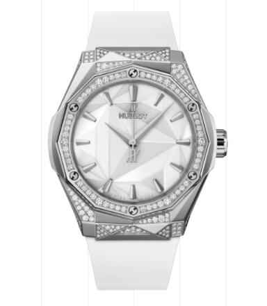 Hublot Classic Fusion Orlinski Titanium White Alternative Pavé 40 mm Replica Watch 550.NS.2200.RW.1804.ORL20