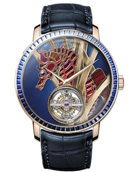 Vacheron Constantin “Les Royaumes Aquatiques” Les Cabinotiers Tourbillon Jewellery – Sea Horse Replica Watch 6007C/000R-056C