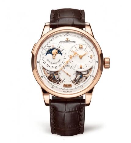 Jaeger-LeCoultre Duomètre Quantième Lunaire Pink Gold Open replica watch 604242J