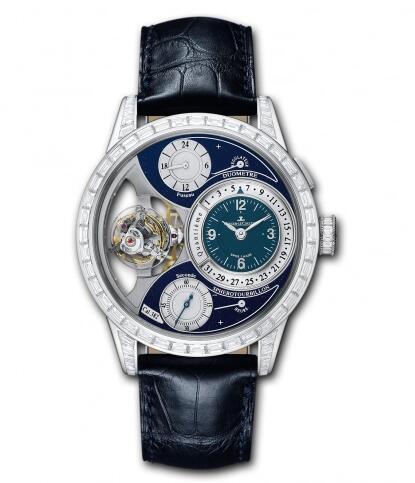 Jaeger-LeCoultre Duomètre Sphérotourbillon Bleu Replica Watch 6053406