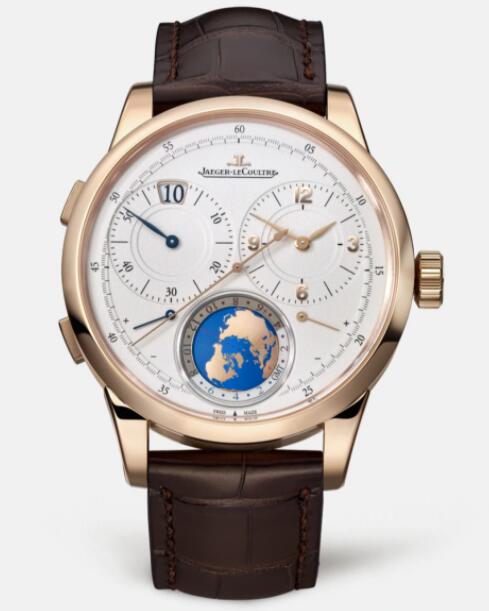 Jaeger Lecoultre Duomètre Unique Travel Time Pink Gold Manual-winding Men Replica Watch 6062420