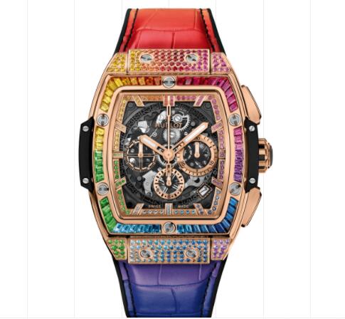 Hublot Spirit of Big Bang King Gold Rainbow 42 mm Replica Watch 641.OX.0110.LR.0999