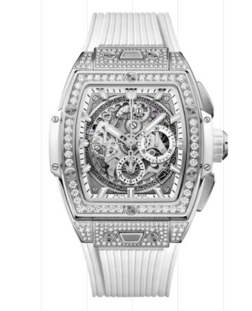 Hublot Spirit of Big Bang Titanium White Pavé 42 mm Replica Watch 642.NE.2010.RW.1604