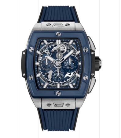 Hublot Spirit of Big Bang Titanium Blue Ceramic 42 mm Replica Watch 642.NL.7170.RX