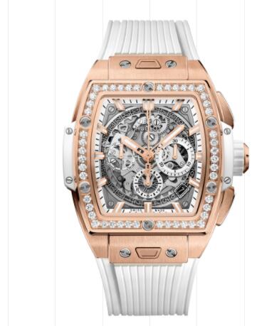 Hublot Spirit of Big Bang King Gold White Diamonds 42 mm Replica Watch 642.OE.2010.RW.1204