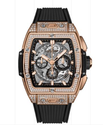 Hublot Spirit of Big Bang King Gold Pavé 42 mm Replica Watch 642.OX.0180.RX.1704