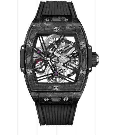 Hublot Spirit of Big Bang Tourbillon Carbon Black 42mm Replica Watch 645.QN.1117.RX