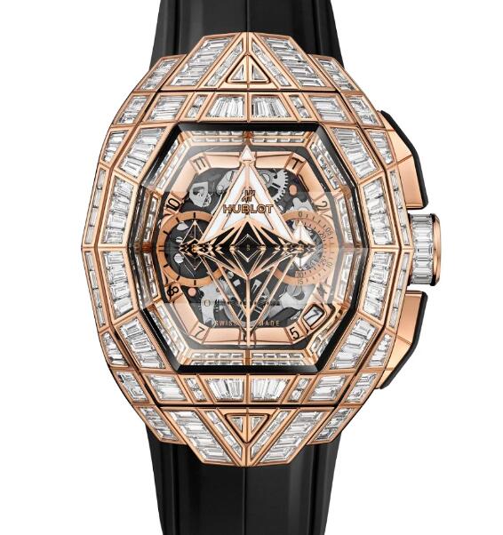 HUBLOT Spirit of Big Bang Sang Bleu High Jewellery King Gold Replica Watch 648.OX.9010.RX.9904.MXM24