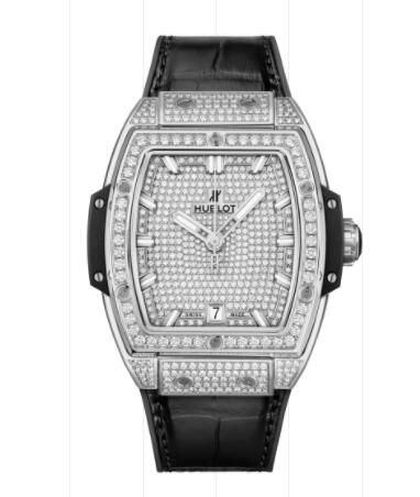 Hublot Spirit of Big Bang Titanium Full Pavé 39 mm Replica Watch 665.NX.9010.LR.1604