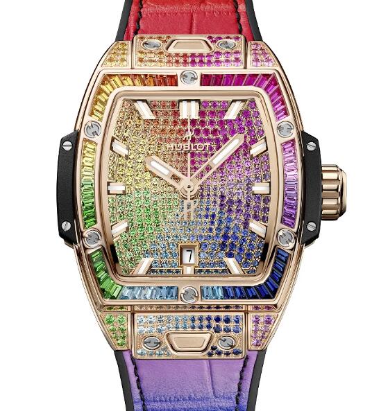 HUBLOT Spirit of Big Bang King Gold Rainbow Replica Watch 682.OX.9900.LR.0999