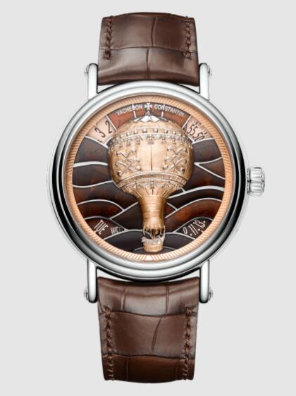 Replica Vacheron Constantin Metiers d'Art Les Aerostiers - Versailles 1783 18K white gold Watch 7610U/000G-B244