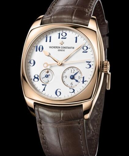 Vacheron Constantin Harmony Dual Time Replica Watch 7810S/000R-B051 Pink Gold - Alligator Bracelet