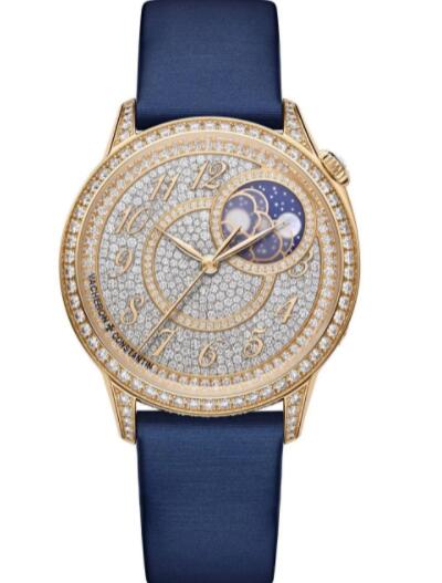 Vacheron Constantin Égérie Moon Phase Diamond-Paved Replica Watch 8006F/000R-B976