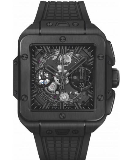 2023 Hublot Square Bang Unico All Black Replica Watch 821.CX.0140.RX