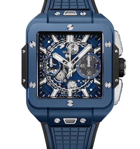 HUBLOT Square Bang Unico Blue Ceramic Replica Watch 821.EX.5170.RX-SD