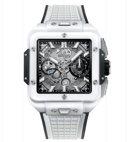 Hublot Square Bang Unico White Ceramic 42 mm Replica Watch 821.HX.0170.RX