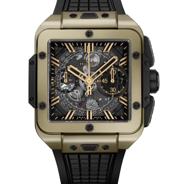 HUBLOT Square Big Bang Unico Magic Gold Replica Watch 821.MX.0130.RX