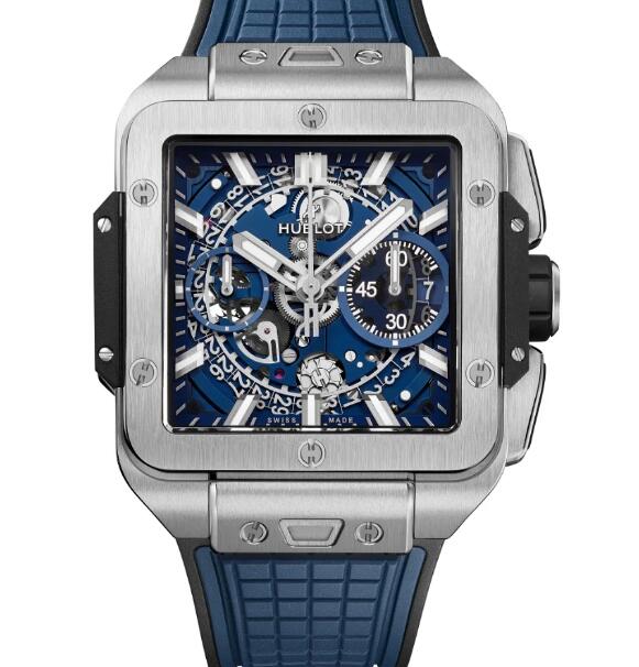 HUBLOT Square Bang Unico Titanium Blue Replica Watch 821.NX.5170.RX-SD