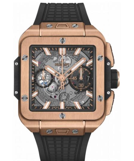 2023 Hublot Square Bang Unico King Gold Replica Watch 821.OX.0180.RX