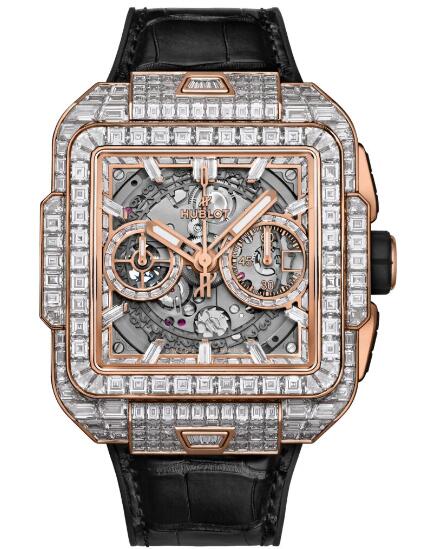 Hublot Square Bang Unico King Gold High Jewellery 821.OX.9018.LR.9904 Replica Watch