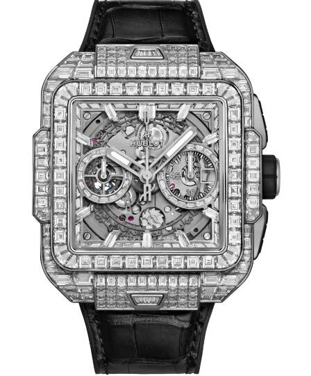 Hublot Square Bang Unico White Gold High Jewellery 821.WX.9017.LR.9904 Replica Watch