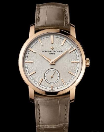 Replica Watch Vacheron Constantin Traditionnelle Petite Seconde Boutique Paris 82172/000R-9806 Pink Gold - Alligator Bracelet