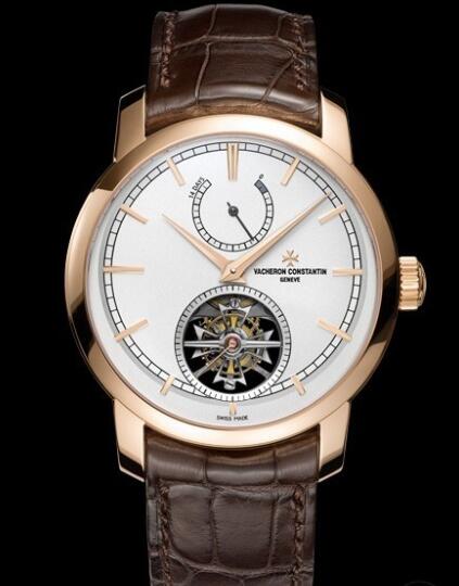 Replica Watch Vacheron Constantin Traditionnelle Tourbillon 14 Jours 89000/000R-9655 Pink Gold - Alligator Bracelet