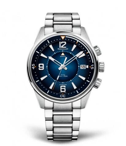 Jaeger-LeCoultre 903818J Polaris Mariner Memovox Stainless Steel Blue Bracelet replica watch