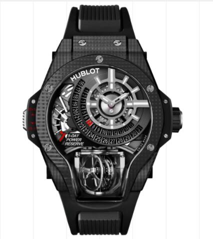 Hublot Big Bang MP-09 Tourbillon Bi-Axis 3D Carbon 45 mm Replica Watch 909.QD.1120.RX