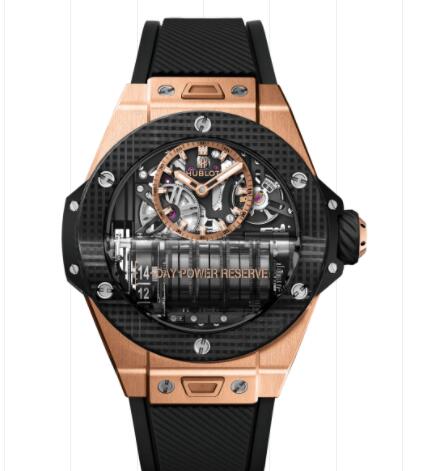 Hublot Big Bang MP-11 Power Reserve 14 Days King Gold 3D Carbon 45 mm Replica Watch 911.OQ.0118.RX