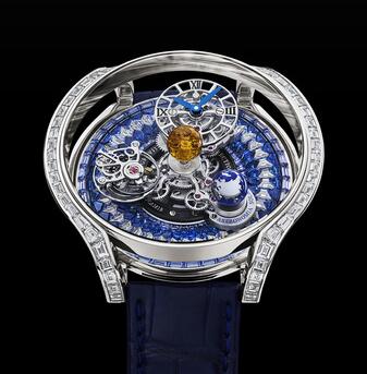 Jacob & Co. Astronomia Solar Baguette Sapphire 3D Replica Watch AS800.30.AA.UA.ABALA