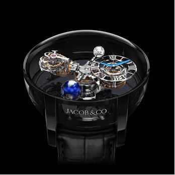 Replica Jacob & Co. Astronomia Tourbillon Black Gold Watch AT100.31.AC.SD.A