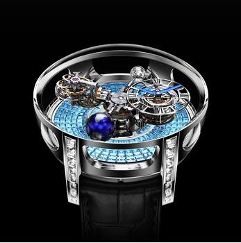 Jacob & Co. Astronomia Tourbillon Icy Blue Sapphires Replica Watch AT800.30.BD.BI.B