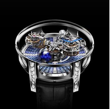 Jacob & Co. Astronomia Tourbillon Icy Blue Degrade Sapphires Replica Watch AT800.30.BD.UA.B