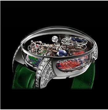 Jacob & Co. Astronomia Tourbillon Baguette Multicolor Sapphires & White Gold replica watch AT800.30.BD.UC.A