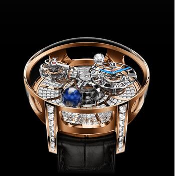 Jacob & Co. Astronomia Tourbillon Baguette Rose Gold replica watch AT800.40.BD.BD.A