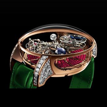 Jacob & Co. Astronomia Tourbillon Baguette Rose Gold Ruby replica watch AT800.40.BD.BR.A