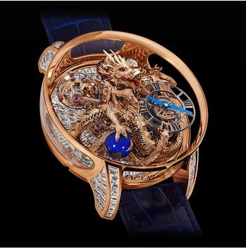Jacob & Co. Astronomia Art Dragon Rose Gold Baguette Replica Watch AT802.40.DR.BD.ABALA
